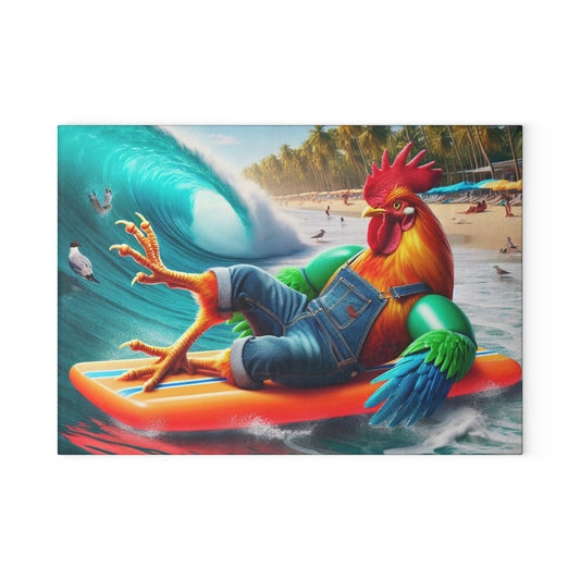 SURFNING ROOSTER cutting board