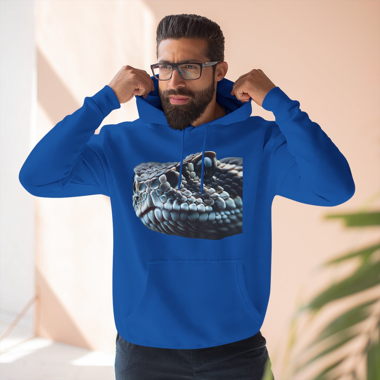 Three-Panel Fleece Hoodie