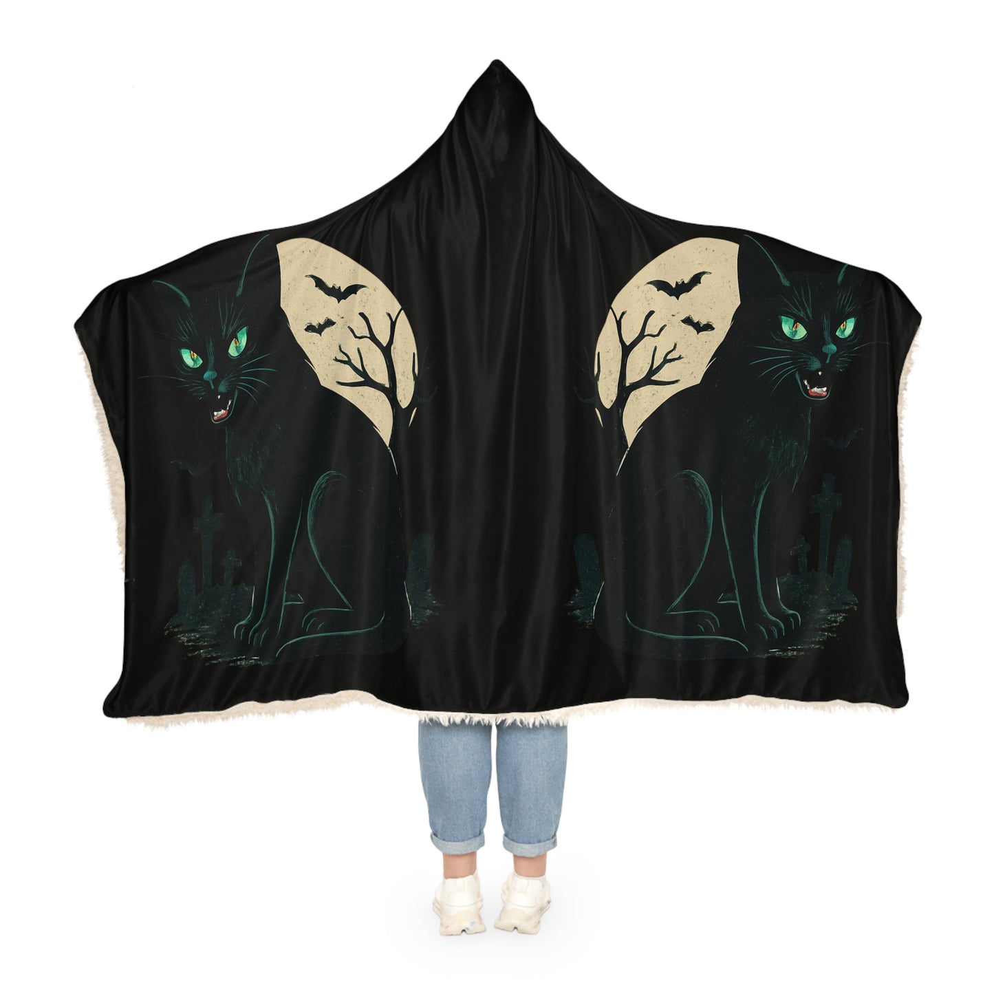 HALLOWEEN (BLACK CAT) Snuggle Blanket