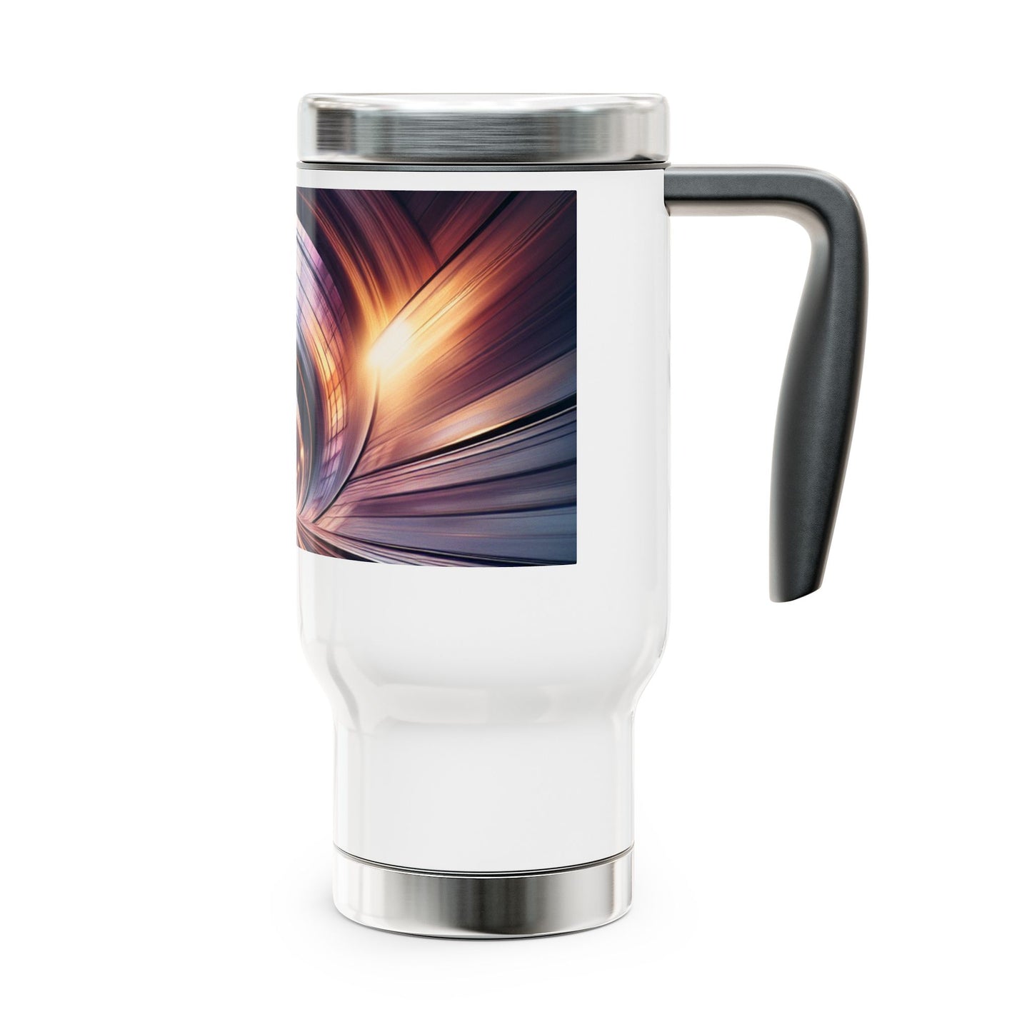 Stainless Steel Travel Mug with Handle, 14oz