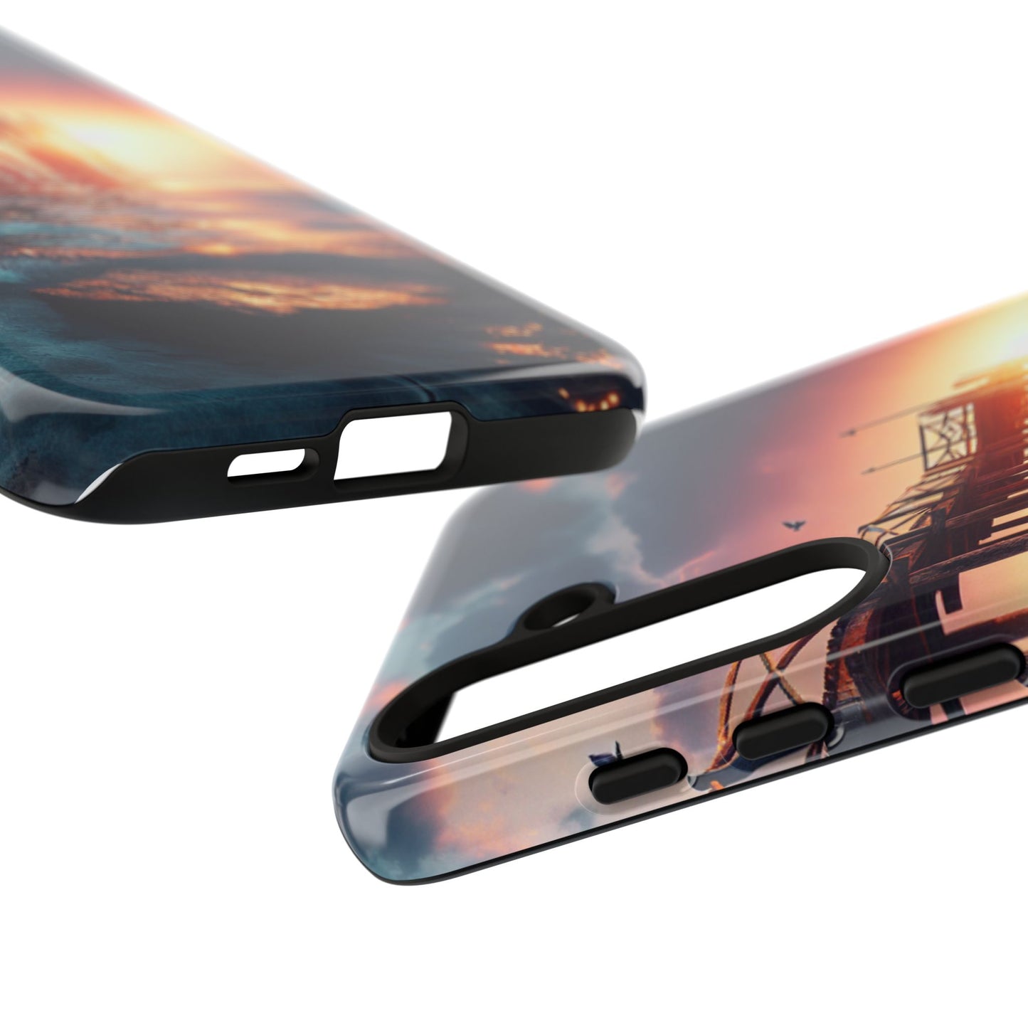 SUNSET on the PIER  phone case