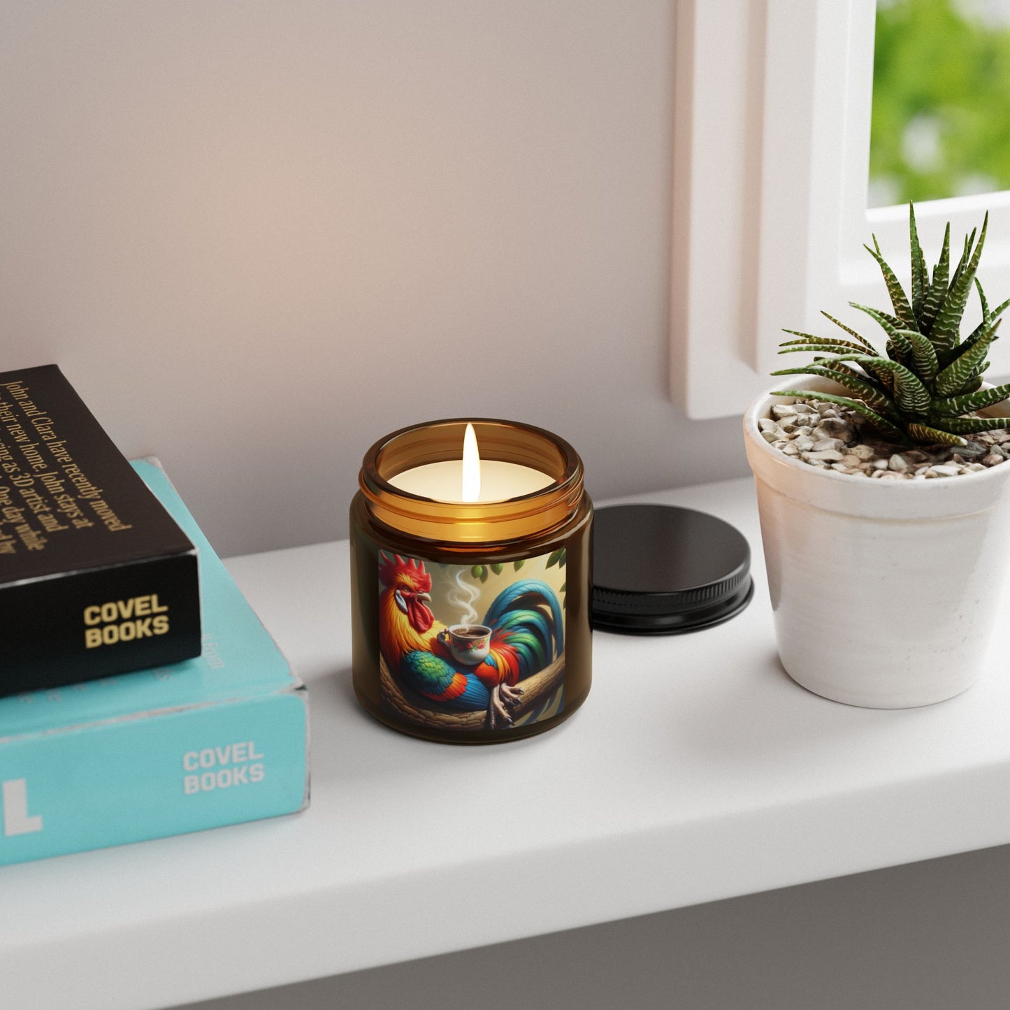 rooster candle